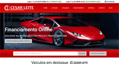 Desktop Screenshot of cesarleiteautomoveis.com.br